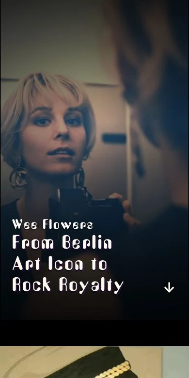 Die Website von Wee Flowers mit Porträt und Bildserien
